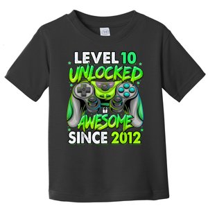 Level 10 Unlocked Awesome 2012 Video Game 10th Birthday Toddler T-Shirt