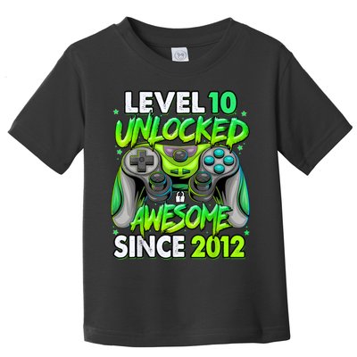 Level 10 Unlocked Awesome 2012 Video Game 10th Birthday Toddler T-Shirt