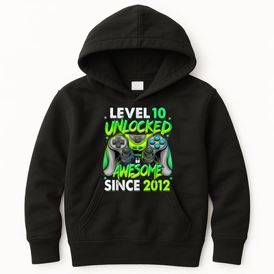 Level 10 Unlocked Awesome 2012 Video Game 10th Birthday Kids Hoodie