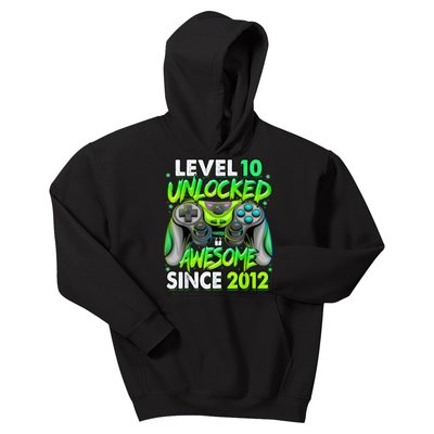 Level 10 Unlocked Awesome 2012 Video Game 10th Birthday Kids Hoodie