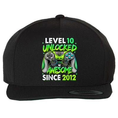 Level 10 Unlocked Awesome 2012 Video Game 10th Birthday Wool Snapback Cap