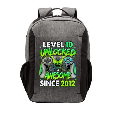 Level 10 Unlocked Awesome 2012 Video Game 10th Birthday Vector Backpack
