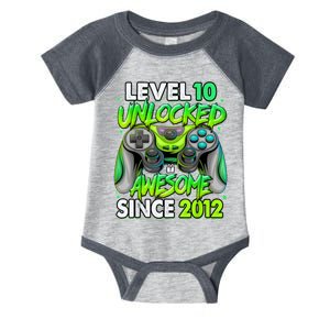 Level 10 Unlocked Awesome 2012 Video Game 10th Birthday Infant Baby Jersey Bodysuit