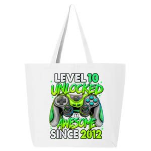 Level 10 Unlocked Awesome 2012 Video Game 10th Birthday 25L Jumbo Tote