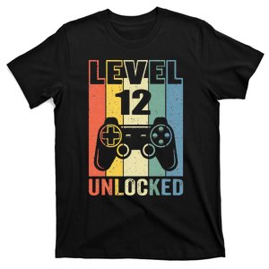 Level 12 Unlocked Funny Video Gamer 12th Birthday Gift T-Shirt