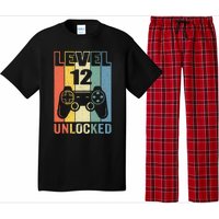 Level 12 Unlocked Funny Video Gamer 12th Birthday Gift Pajama Set