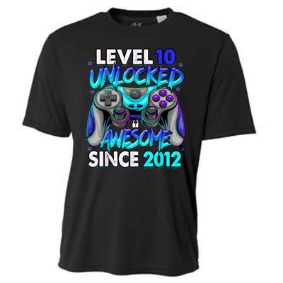 Level 10 Unlocked Awesome 2012 Cute 10th Birthday Cooling Performance Crew T-Shirt