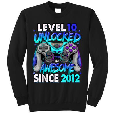 Level 10 Unlocked Awesome 2012 Cute 10th Birthday Sweatshirt
