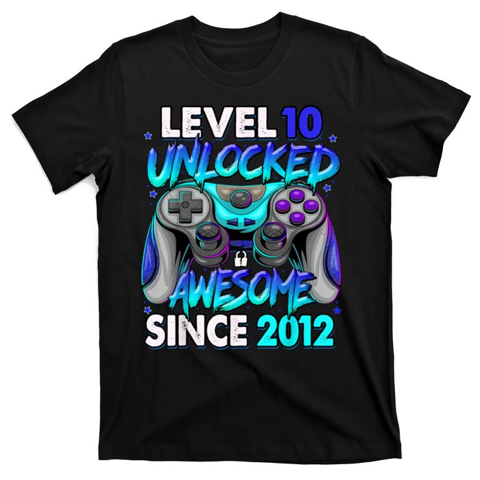 Level 10 Unlocked Awesome 2012 Cute 10th Birthday T-Shirt