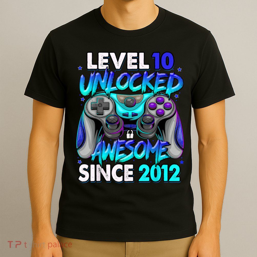 Level 10 Unlocked Awesome 2012 Cute 10th Birthday T-Shirt