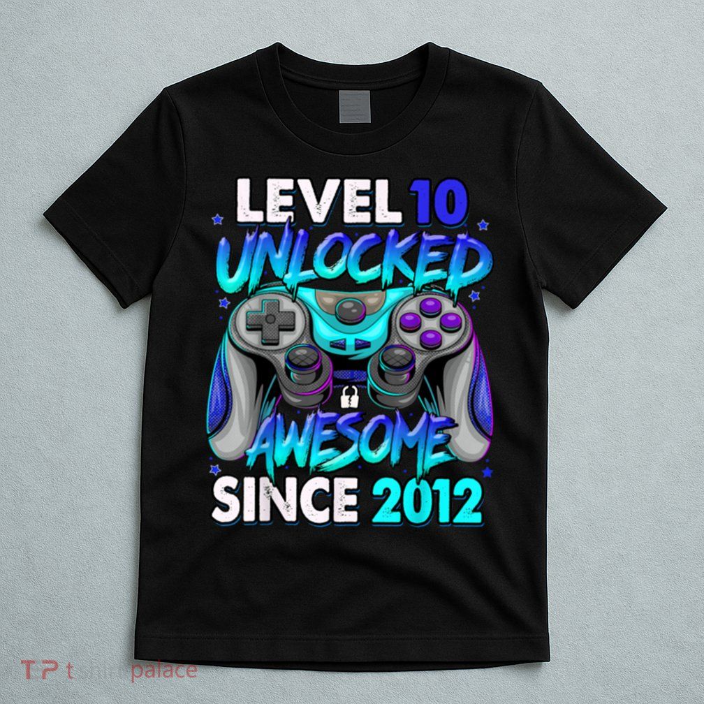 Level 10 Unlocked Awesome 2012 Cute 10th Birthday T-Shirt