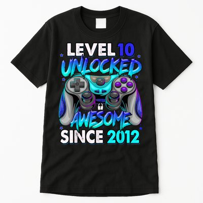 Level 10 Unlocked Awesome 2012 Cute 10th Birthday Tall T-Shirt