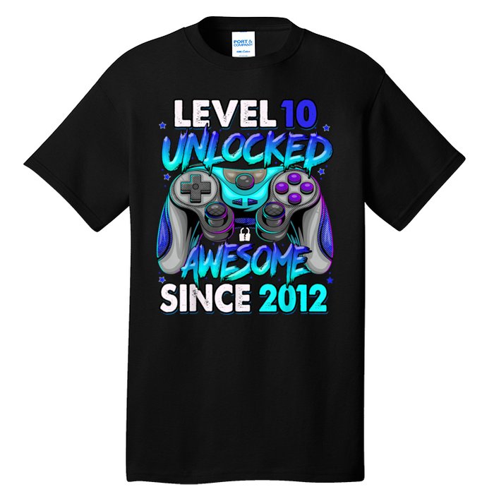 Level 10 Unlocked Awesome 2012 Cute 10th Birthday Tall T-Shirt