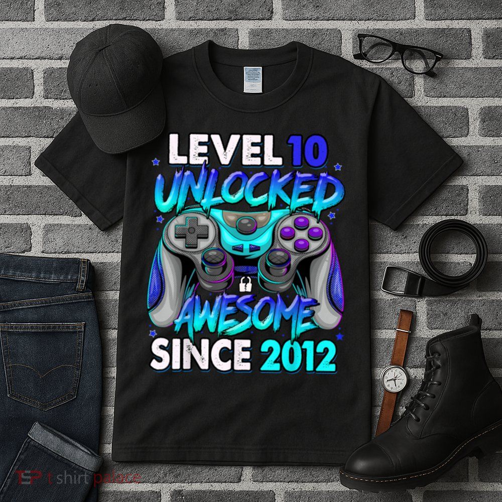 Level 10 Unlocked Awesome 2012 Cute 10th Birthday Tall T-Shirt