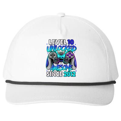 Level 10 Unlocked Awesome 2012 Cute 10th Birthday Snapback Five-Panel Rope Hat