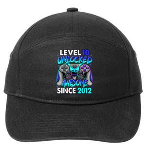 Level 10 Unlocked Awesome 2012 Cute 10th Birthday 7-Panel Snapback Hat