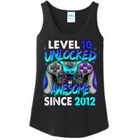 Level 10 Unlocked Awesome 2012 Cute 10th Birthday Ladies Essential Tank