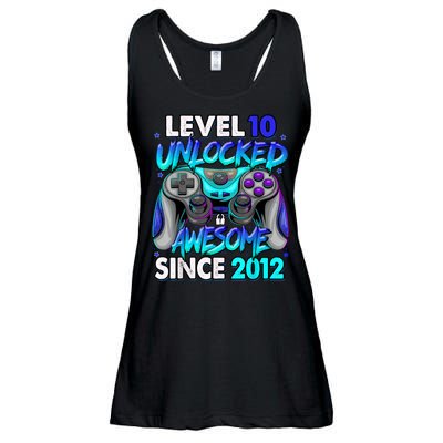 Level 10 Unlocked Awesome 2012 Cute 10th Birthday Ladies Essential Flowy Tank