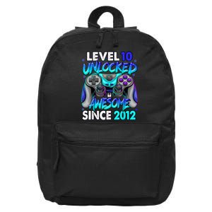 Level 10 Unlocked Awesome 2012 Cute 10th Birthday 16 in Basic Backpack