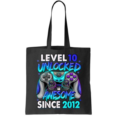 Level 10 Unlocked Awesome 2012 Cute 10th Birthday Bag