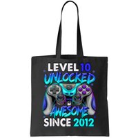 Level 10 Unlocked Awesome 2012 Cute 10th Birthday Tote Bag