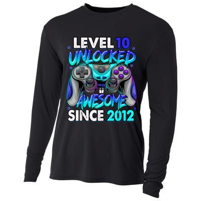 Level 10 Unlocked Awesome 2012 Cute 10th Birthday Cooling Performance Long Sleeve Crew