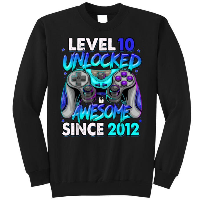 Level 10 Unlocked Awesome 2012 Cute 10th Birthday Tall Sweatshirt