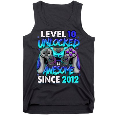 Level 10 Unlocked Awesome 2012 Cute 10th Birthday Tank Top