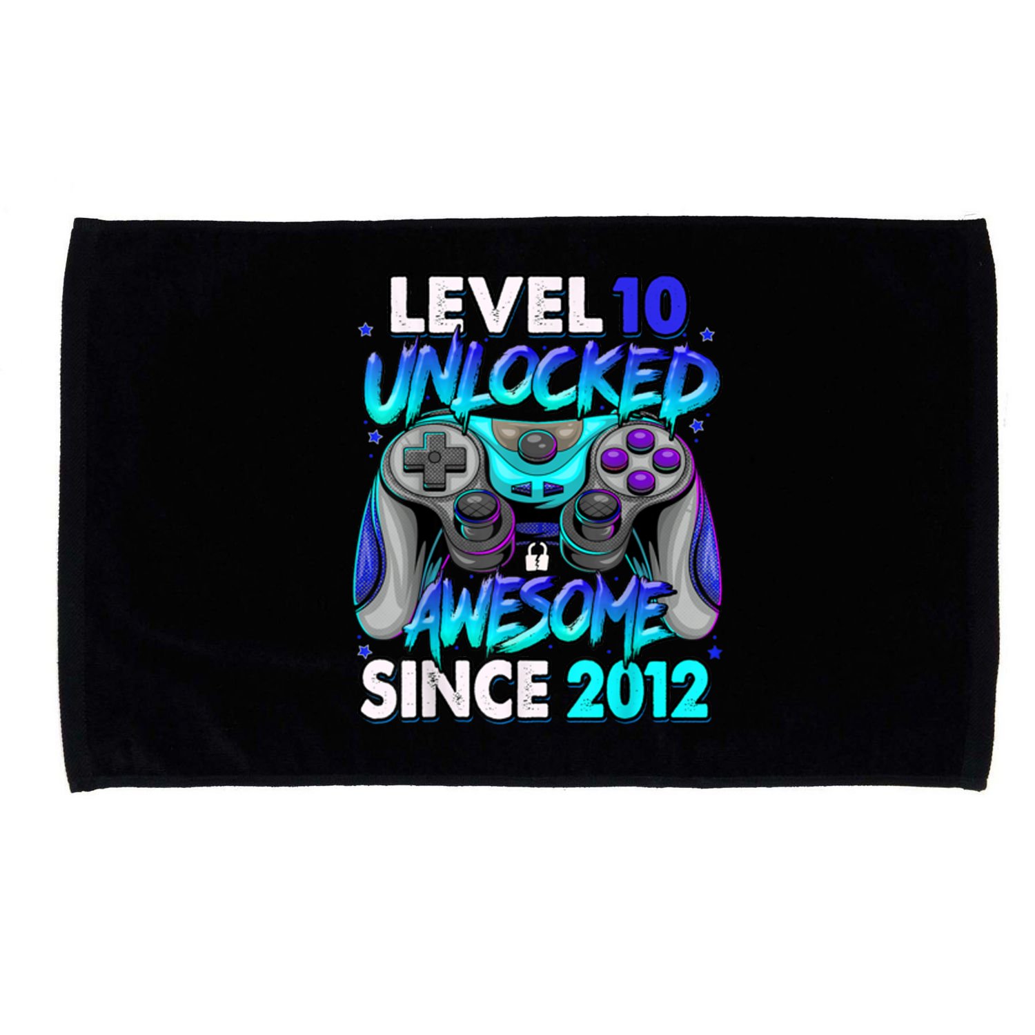 Level 10 Unlocked Awesome 2012 Cute 10th Birthday Microfiber Hand Towel