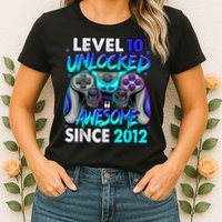 Level 10 Unlocked Awesome 2012 Cute 10th Birthday Womens T-Shirt