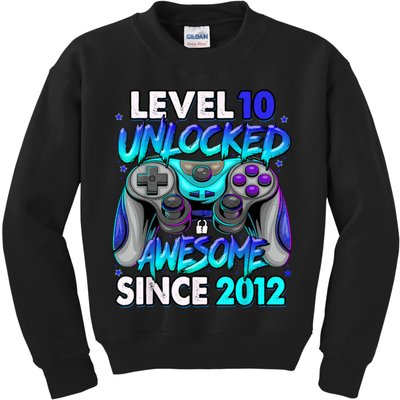 Level 10 Unlocked Awesome 2012 Cute 10th Birthday Kids Sweatshirt
