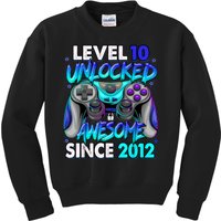 Level 10 Unlocked Awesome 2012 Cute 10th Birthday Kids Sweatshirt