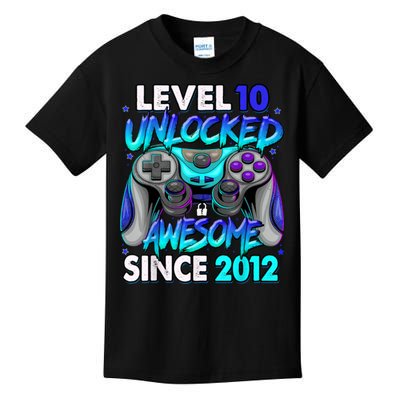 Level 10 Unlocked Awesome 2012 Cute 10th Birthday Kids T-Shirt