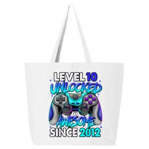 Level 10 Unlocked Awesome 2012 Cute 10th Birthday 25L Jumbo Tote