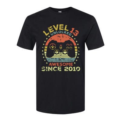 Level 13 Unlocked Awesome Since 2010 13th Birthday Gaming Softstyle CVC T-Shirt