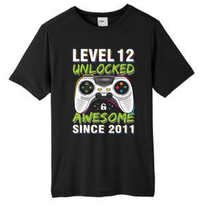 Level 12 Unlocked Awesome Since 2011 12th Birthday Gaming Tall Fusion ChromaSoft Performance T-Shirt