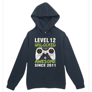 Level 12 Unlocked Awesome Since 2011 12th Birthday Gaming Urban Pullover Hoodie