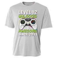 Level 12 Unlocked Awesome Since 2011 12th Birthday Gaming Cooling Performance Crew T-Shirt