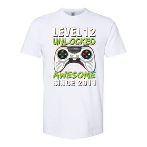 Level 12 Unlocked Awesome Since 2011 12th Birthday Gaming Softstyle CVC T-Shirt