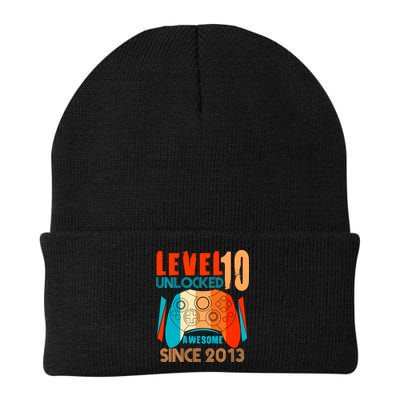 Level 10 Unlocked Birthday 10 Year Old Gamer Beanie