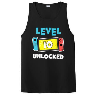 Level 10 unlocked Gamer 10th Birthday Gift Video Game lovers PosiCharge Competitor Tank