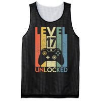 Level 17 Unlocked Funny Video Gamer 17th Birthday Gift Mesh Reversible Basketball Jersey Tank