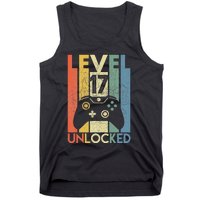 Level 17 Unlocked Funny Video Gamer 17th Birthday Gift Tank Top