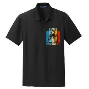 Level 17 Unlocked Video Gamer 17 Year Old 17th Birthday Gift Dry Zone Grid Polo