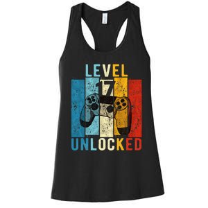 Level 17 Unlocked Video Gamer 17 Year Old 17th Birthday Gift Women's Racerback Tank