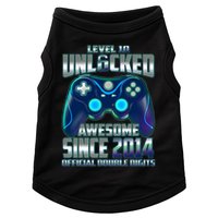 Level 10 Unlocked Awesome Since 2014 Official Double Digits Doggie Tank