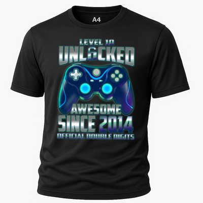 Level 10 Unlocked Awesome Since 2014 Official Double Digits Performance Shirt
