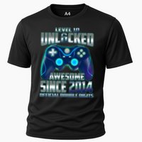 Level 10 Unlocked Awesome Since 2014 Official Double Digits Performance Shirt