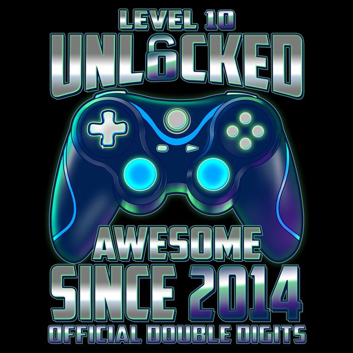Level 10 Unlocked Awesome Since 2014 Official Double Digits Backpack