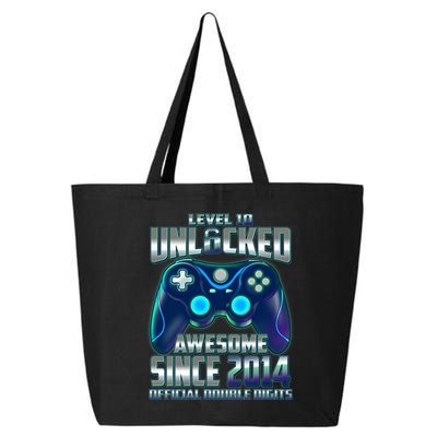 Level 10 Unlocked Awesome Since 2014 Official Double Digits 25L Jumbo Tote